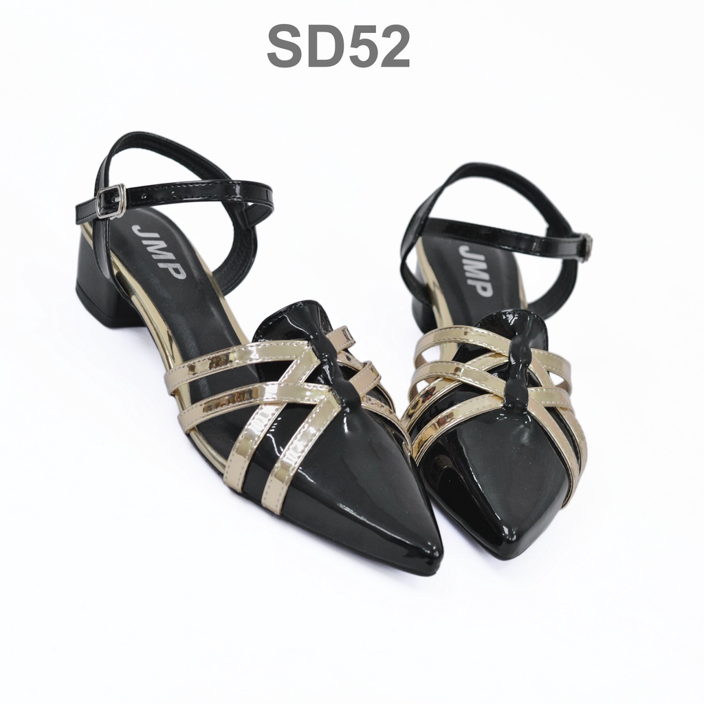 🍈 JMP - Giày Sandal Quai Đan Chéo Thiết Kế Sang Trọng Cao 3cm - SD52