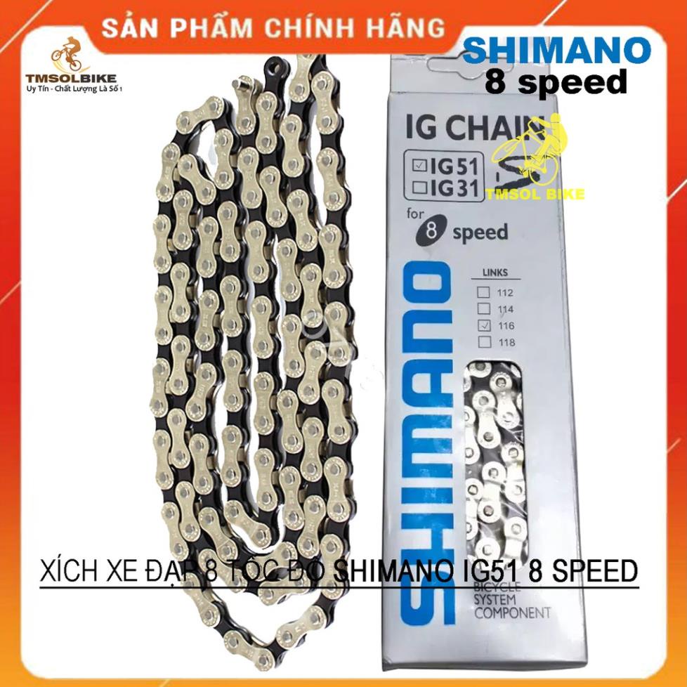 Sên xe đạp 6 /7 /8 Tốc Độ Shimano IG51 8 Speed - Xích xe đạp 6 /7 /8 Shimano IG51 8 Speed - Sên Xích Xe Đạp 8 Tốc Độ Shi