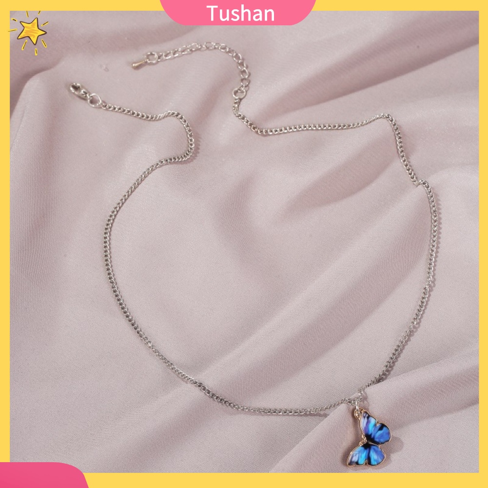 vòng cổ / Vòng Tay / vòng cổ Mặt Hình Bướm Màu Gradient Thời Trang Cho Nữ