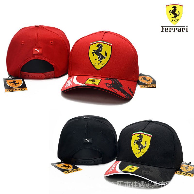 aE3s Ferrari racing hat for men women Formula 1 Motorsports adjustable baseball caps