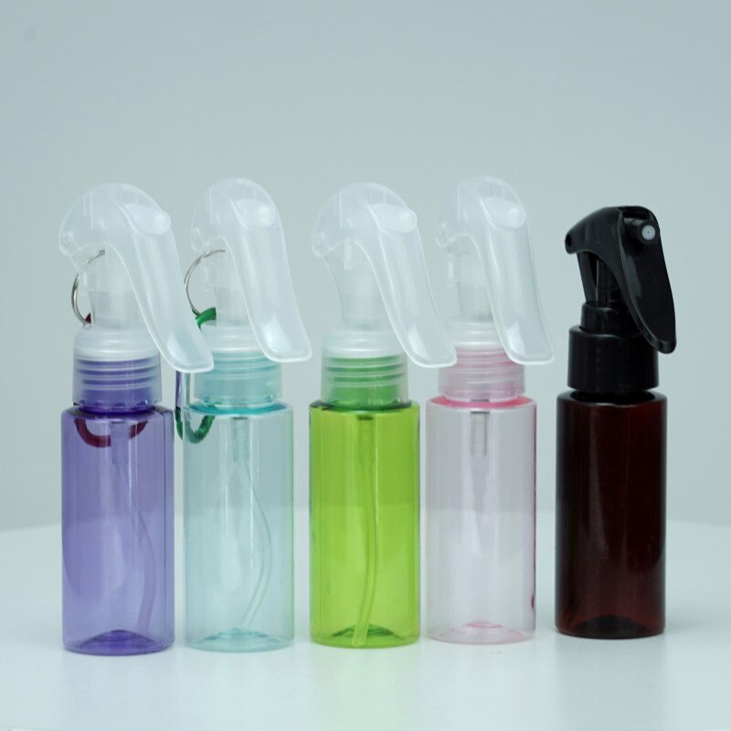 Chai xịt trong suốt 60ML có thể đổ đầy lại cỡ nhỏ có móc treo dễ dàng mang theo tiện dụng khi đi du lịch