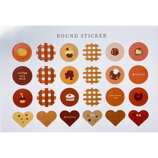 SET 3  STICKER MÀU SẮC DỄ THƯƠNG (NHIỀU TÔNG MÀU)