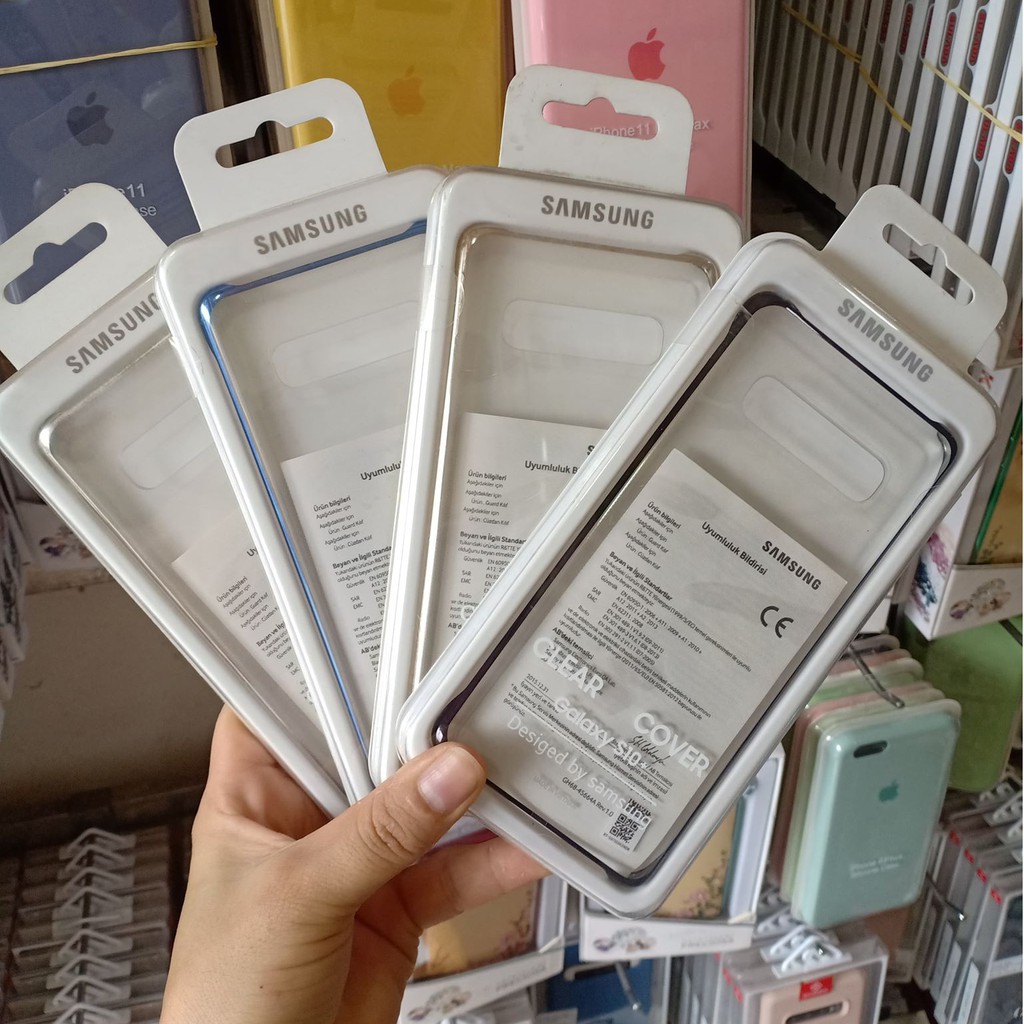 Ốp Lưng Clear Cover Samsung Galaxy S8 S9 S9 Plus S10 S10E S10 Plus Chính Hãng