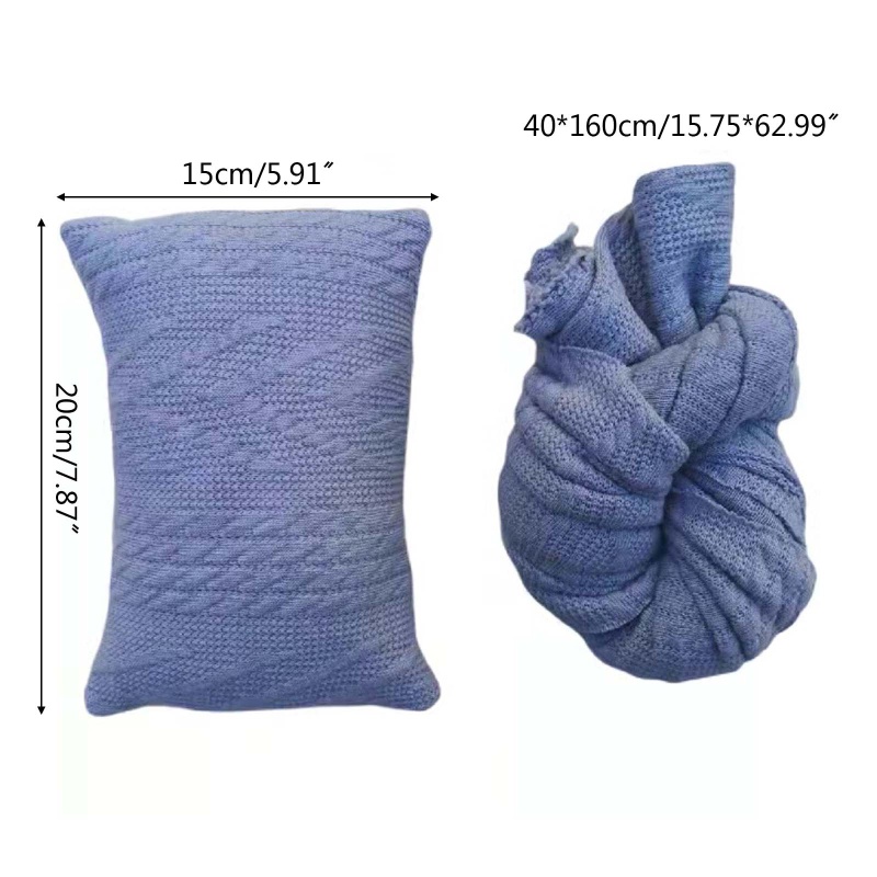 Bộ 2 Món Chăn Gối Ngủ Quấn Em Bé Sơ Sinh