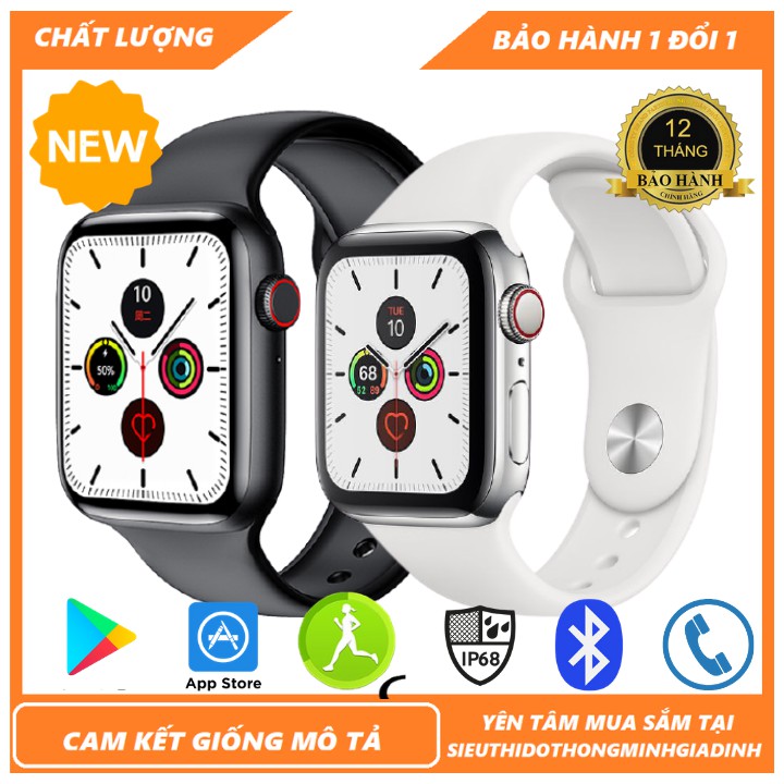 Đồng hồ thông minh chống nước apple watch w26 - watch6, màn hình tràn viền