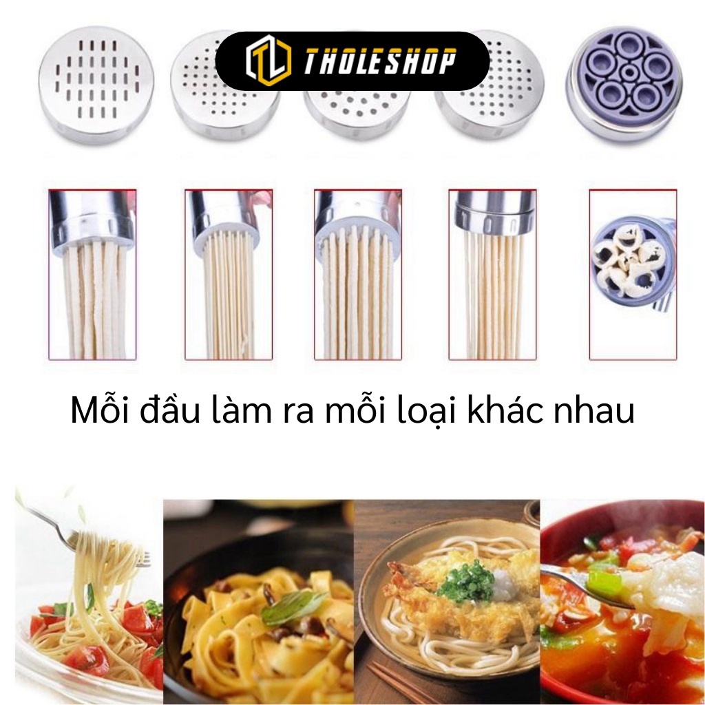 Khuôn làm bún - Dụng cụ làm bún mì tươi 5 đầu inox cao cấp ít bám dầu mỡ, không gỉ an toàn sức khỏe 2535