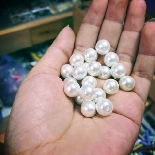 10 viên thủy tinh giả ngọc trai 10mm
