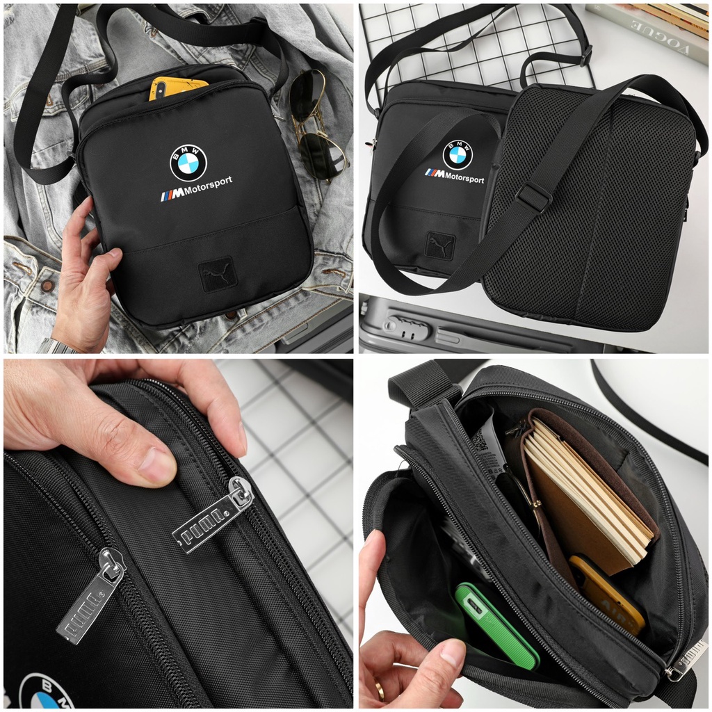 Túi chéo nam PUMA BMW  Motorsport Portable. Dòng puma + xe BMW luôn rất sang trọng