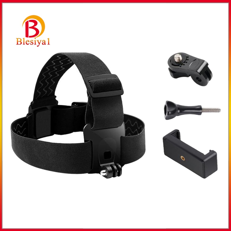 [BLESIYA1] Adjustable Head Strap Belt Mount Holder with Clamp for Sports Camera Phone