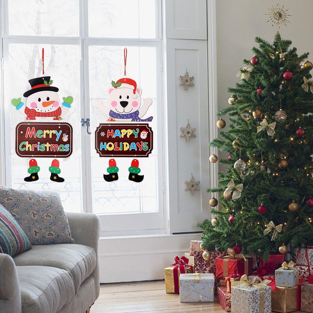 KUNHEV Ông Già Noel / Người Tuyết / Người Tuyết Bằng Giấy Treo Trang Trí Năm 2022