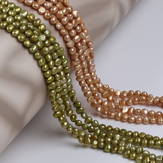 1 Sợi Dây Ngọc Trai 6-7mm Màu Tự Nhiên Phụ Kiện Trang Sức