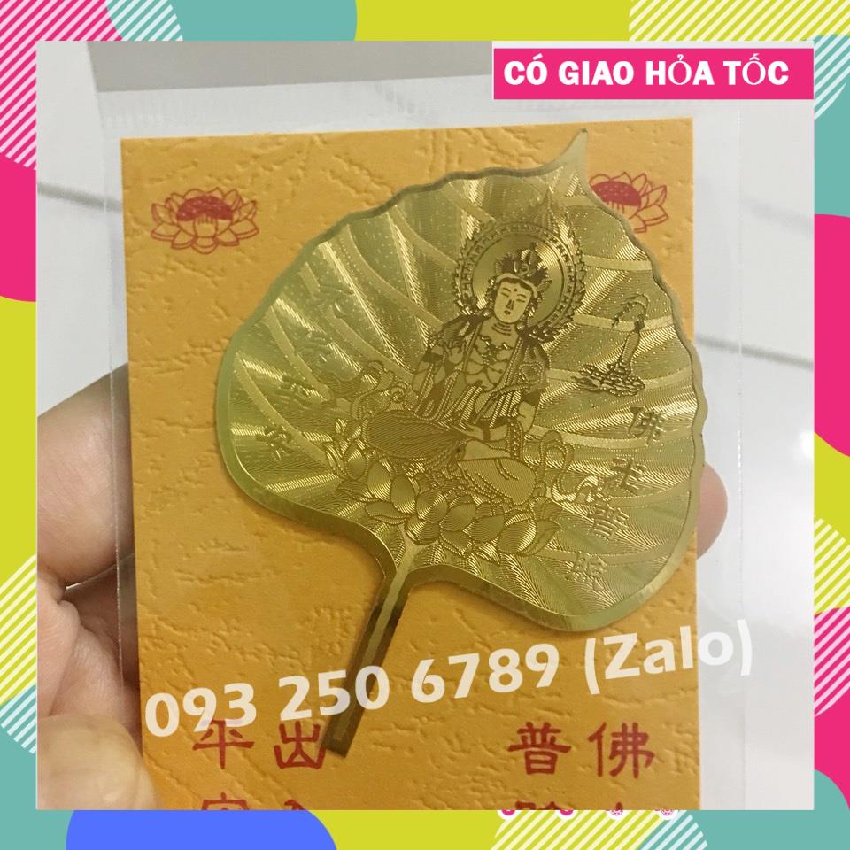 LÁ BỒ ĐỀ MẠ VÀNG MAY MẮN, TÀI LỘC - để ví, ốp điện thoại, bằng kim loại