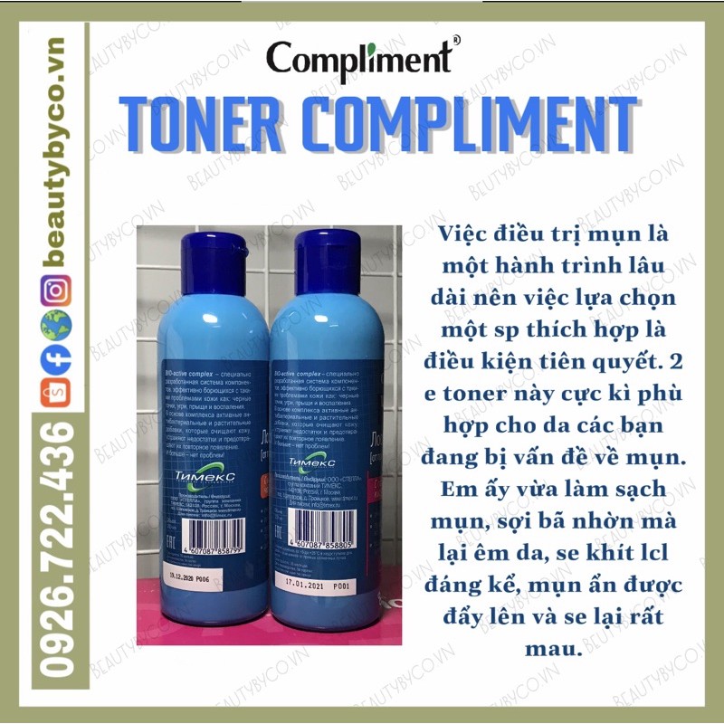 lToner Compliment No Problem làm sạch sâu, kiềm dầu, giảm viêm, giảm mụn | BigBuy360 - bigbuy360.vn