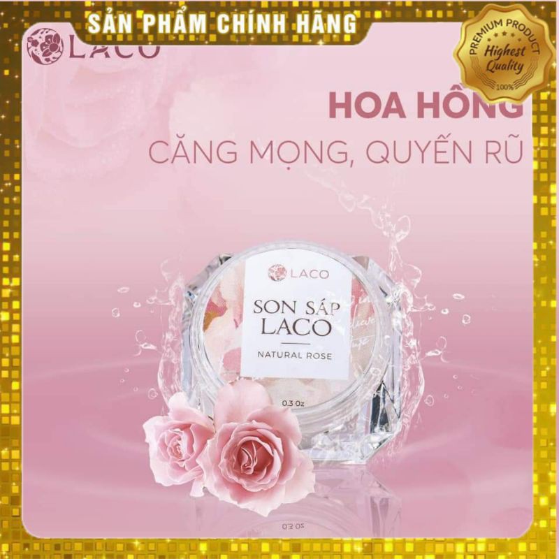 🌸 Son dưỡng môi Laco - son sáp 100% từ thiên nhiên🌸 Chính hãng 🌸 Giúp tẩy tế bào chết cho môi mềm mịn, căng bóng 🌸🌸