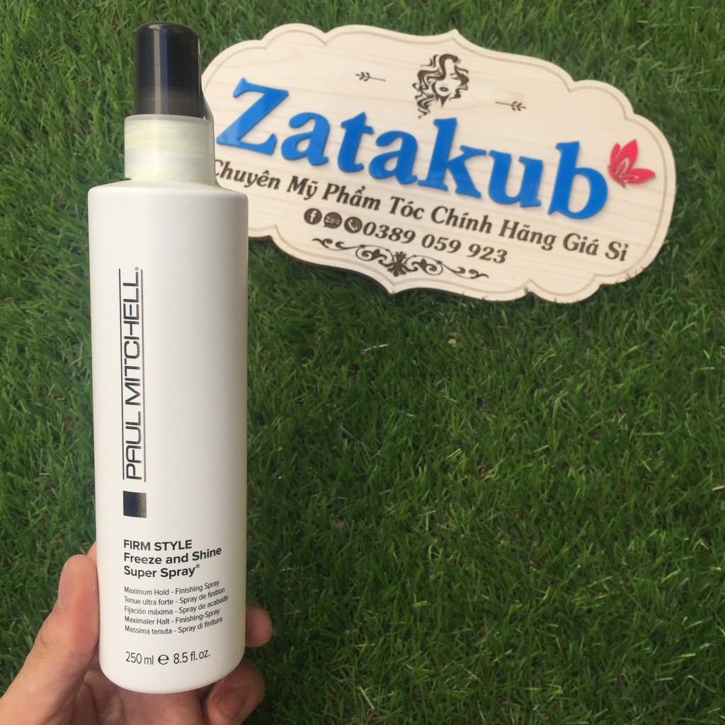 PAUL MITCHELL Keo xịt Paul Mitchell tạo kiểu cứng và sáng bóng Freeze and Shine Super Spray 250ml