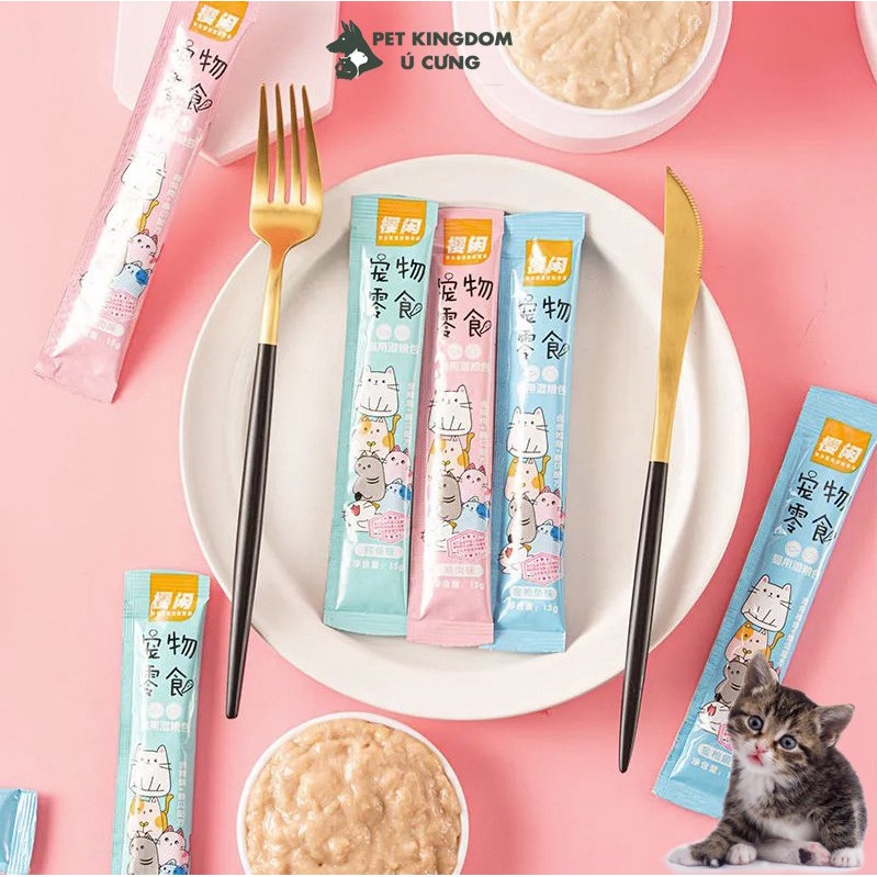 Súp Thưởng Cho Mèo Shizuka, Cat Food, Like Fish, Pet Snack 15g