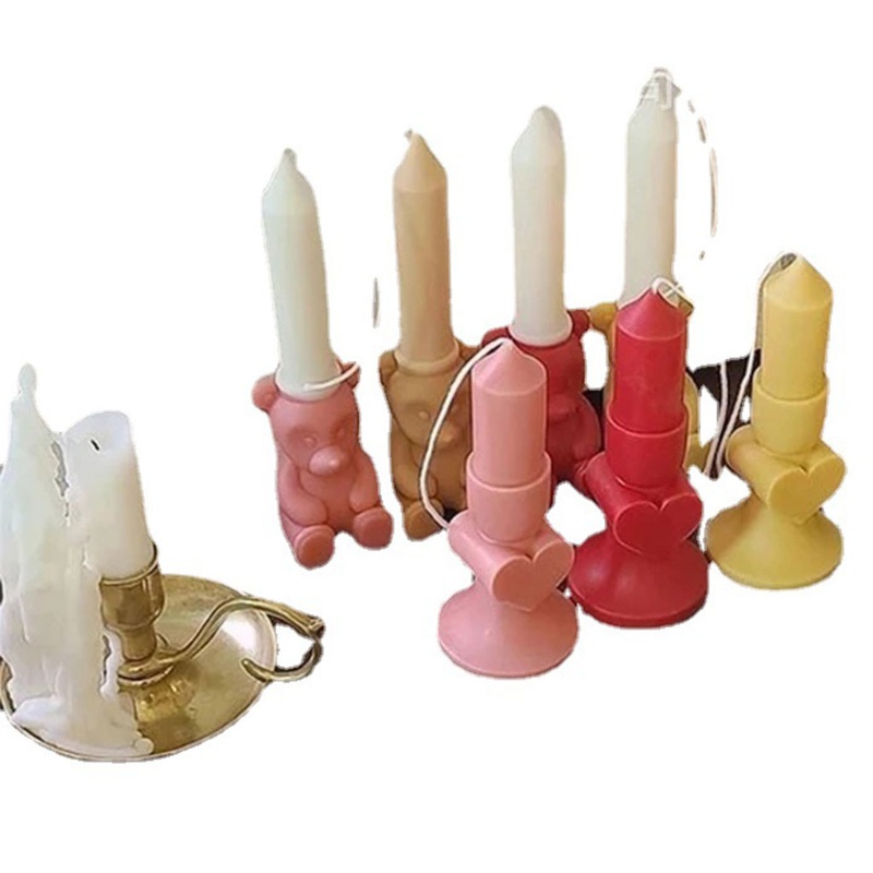 Khuôn Silicone Làm Nến Thơm Hình Trái Tim Lãng Mạn