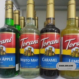 Siro (Syrup) Torani 750ml đủ vị (dâu, vải, đào, táo, chocolate, dừa, vanila, việt quất, bạc hà, cherry, kiwi, xoài.