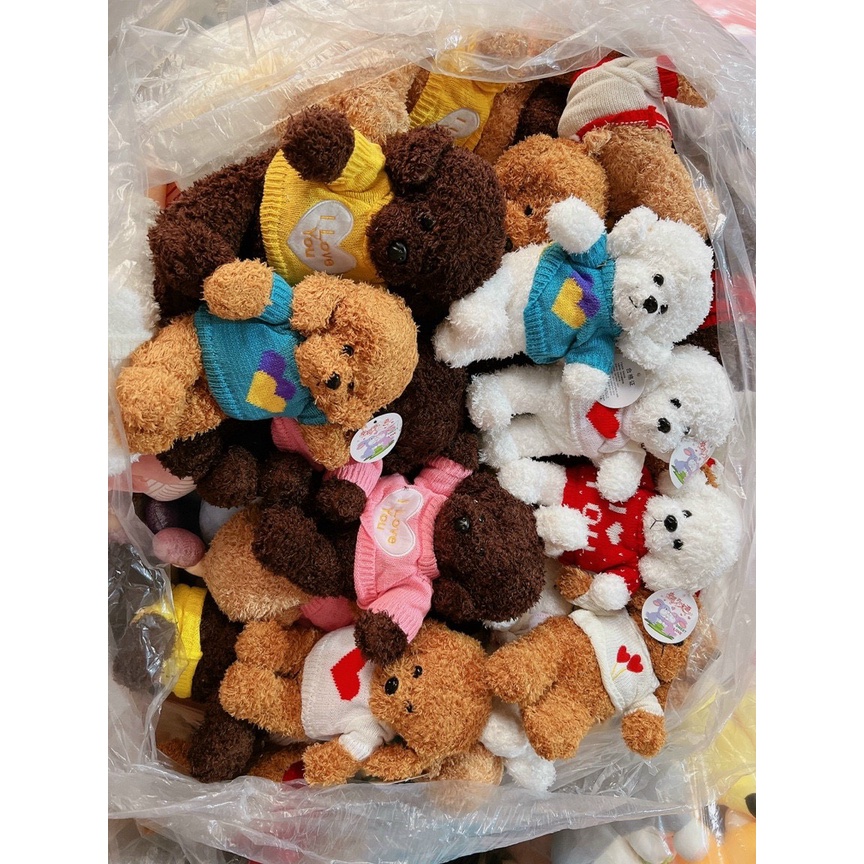 Gấu Bông Chó Xù Đứng Áo Len- Chó Nhồi Bông Cao Cấp Gấu Bông City