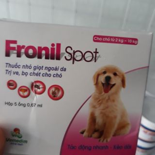 1 ống Fronil -Thuốc nhỏ gáy diệt ve, bọ chét cho chó
