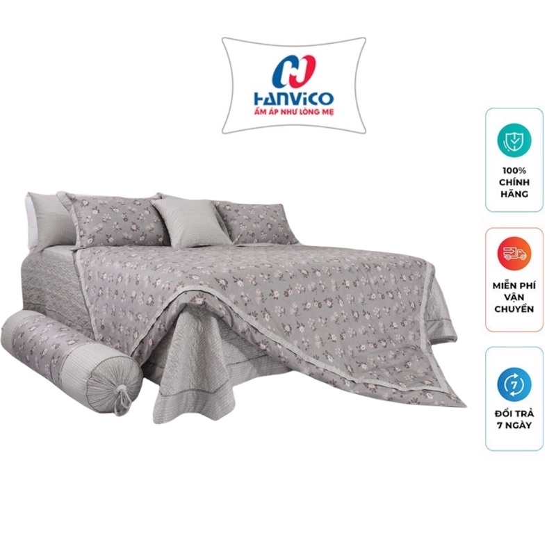 Bộ Chăn Ga Gối Hanvico Blue Sky - DLQ171