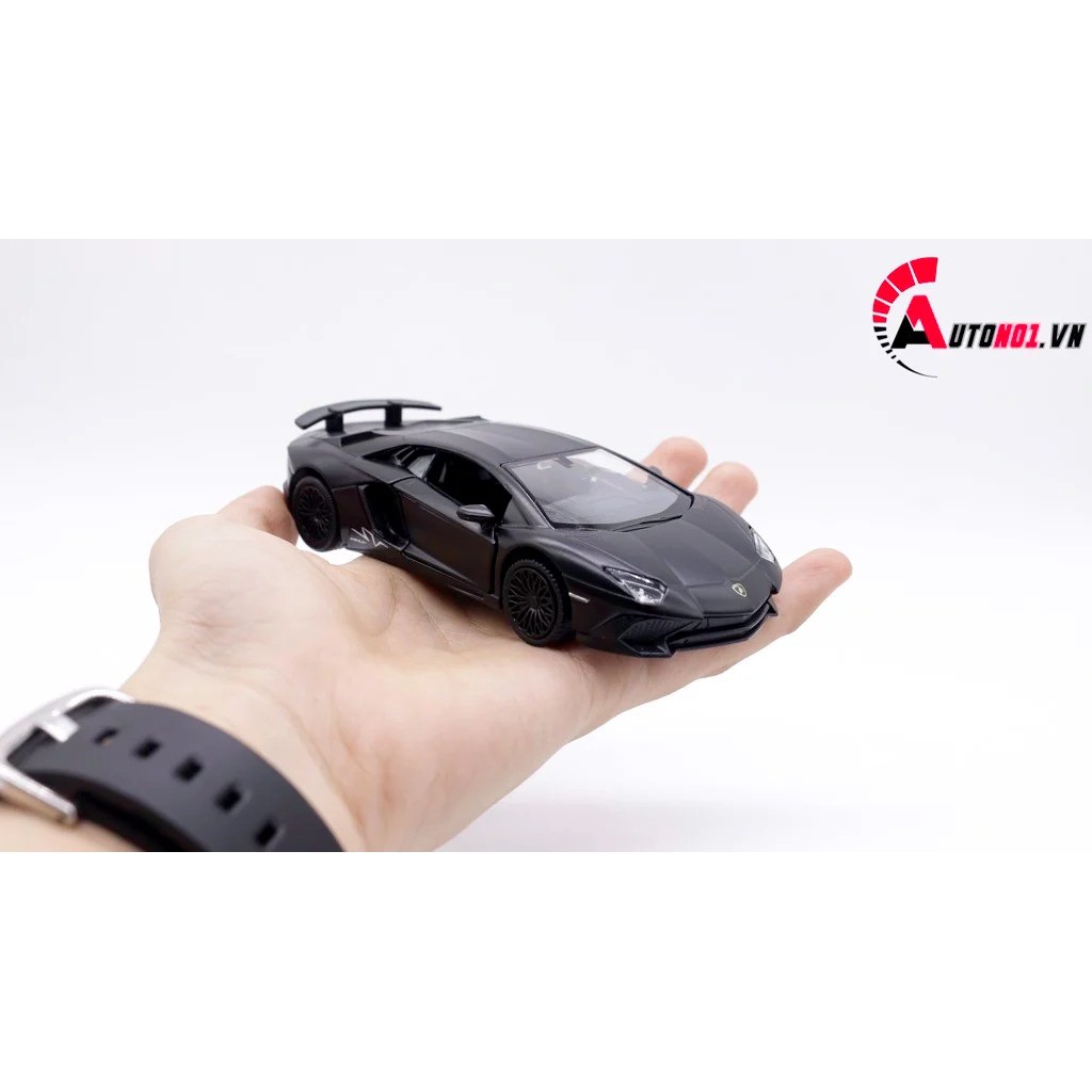 MÔ HÌNH XE LAMBORGHINI AVENTADOR LP750-4 SV COUPE BLACK 1:36 SCALE MODEL 7591