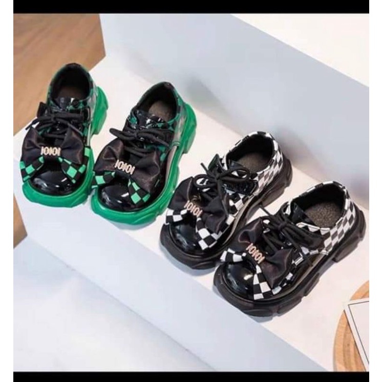 Giày lười caro 2 màu xanh trắng đủ sz26-36