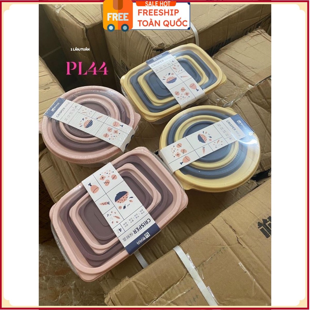 PVN31873 Hộp nhựa  bảo quản thực phẩm,sét hộp bảo quản thức ăn T2 .