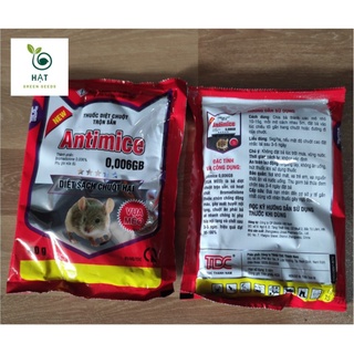  Combo 2 gói Thóc bả chuột hiệu quả Antimice 0,006GB - Diệt sạch chuột hại - Vua mèo 100g 