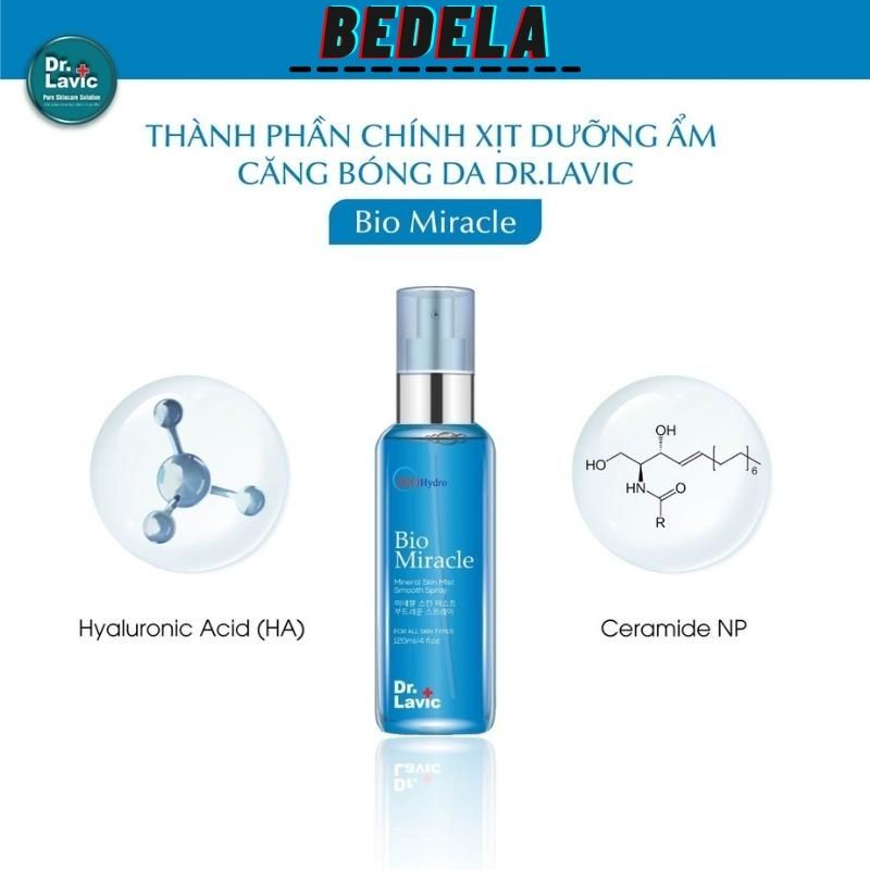 Xịt Khoáng Mặt Cấp Nước Dưỡng Da Dưỡng Ẩm Công Nghệ USA Dr.Lavic Bio Miracle 120ml DR105 BEDELA.VN | BigBuy360 - bigbuy360.vn