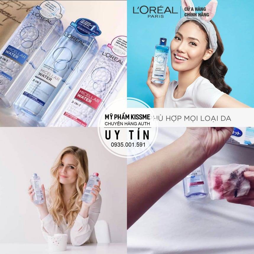 (NHẬP KHẨU CHÍNH HÃNG) Nước Tẩy Trang L'Oreal Micellar Water 3-in-1 size 400ml | BigBuy360 - bigbuy360.vn