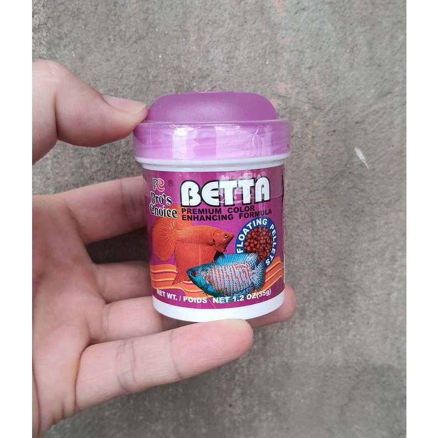 Betta Pro's Choice - Thức Ăn Chuyên Dụng cho Cá Betta - Lọ Màu Tím 35gram
