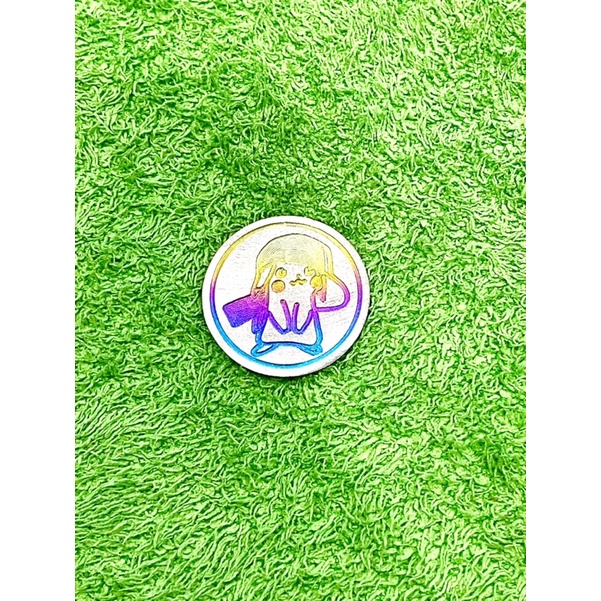 Tem titan mẫu icon hình tròn 3cm