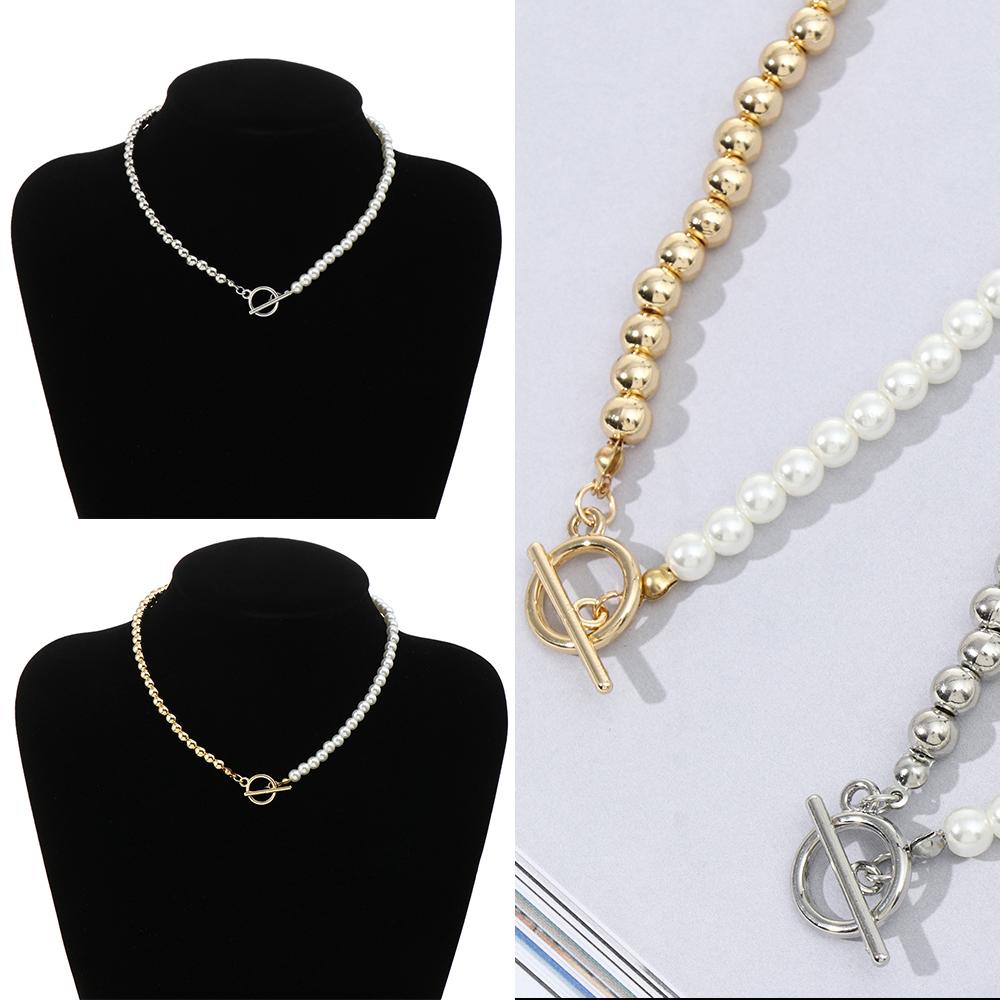 ME Pearl Choker Creative Mix Color Punk Clavicle Chain