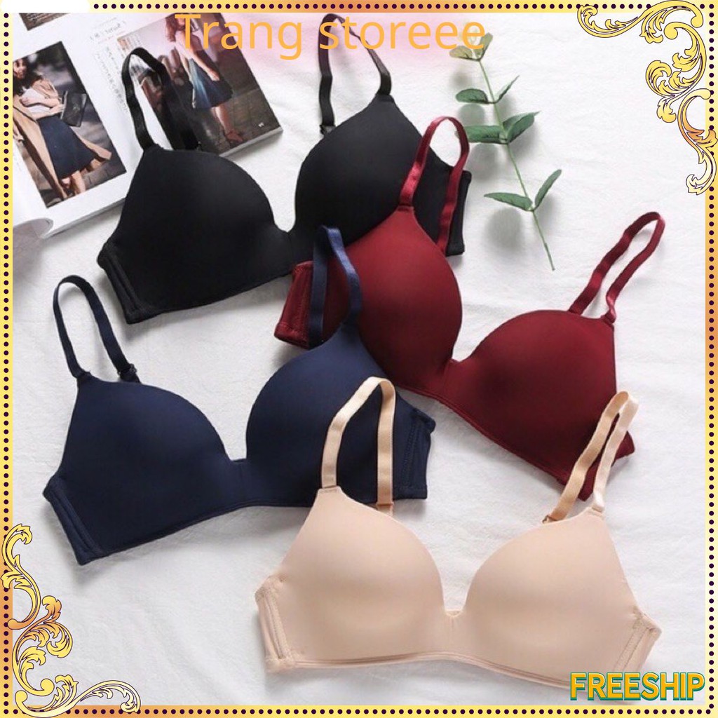 [Mã WAMT2405 giảm 10K đơn 0K] Áo Lót ❤️FREESHIP❤️ Áo lót su trơn đệm mỏng không gọng xuất nhật 003 Trang Storeee