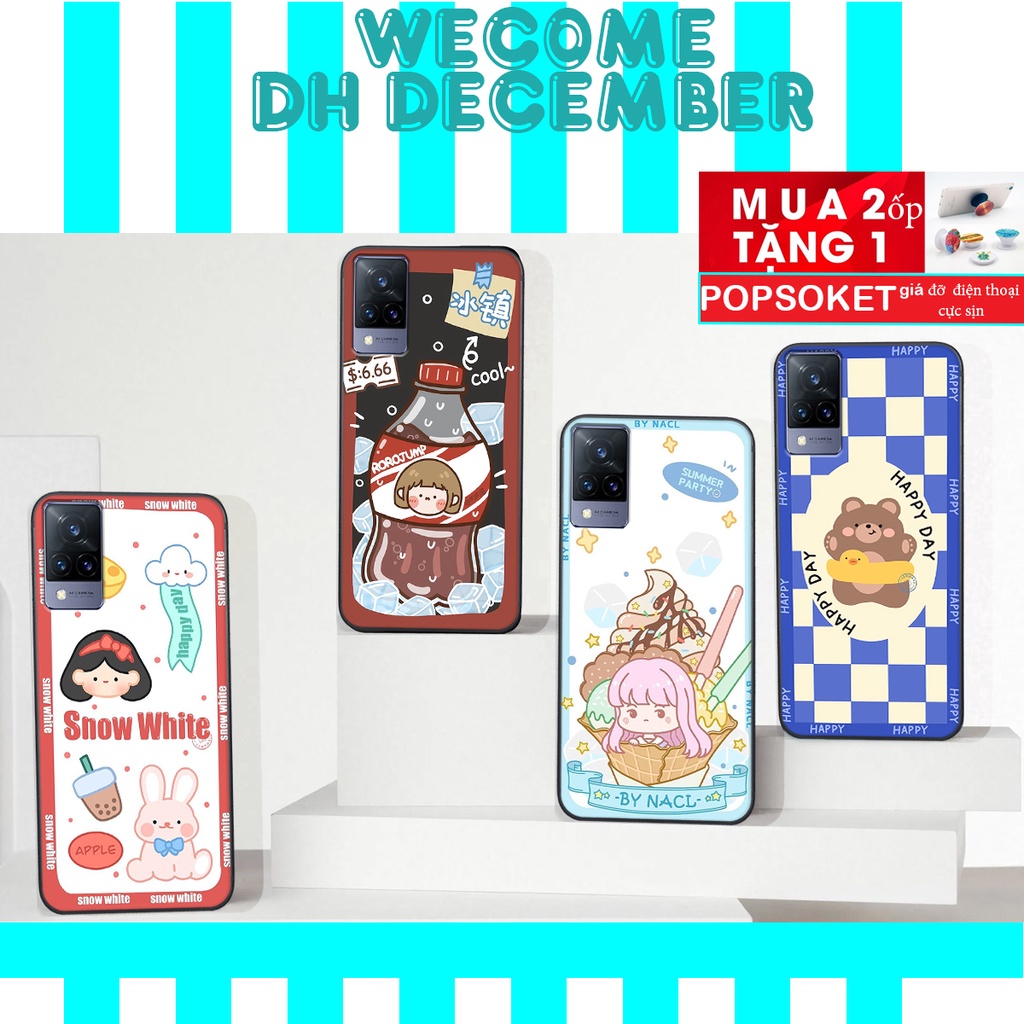 Ốp lưng Vivo V21 5G  in hình 3D gấu mới nhất - sang - chảnh - ĐẸP- BỀN