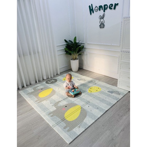 Thảm xốp xpe cao cấp cho bé, Thảm xốp gấp gọn xuất Hàn 1m8*2m*1cm