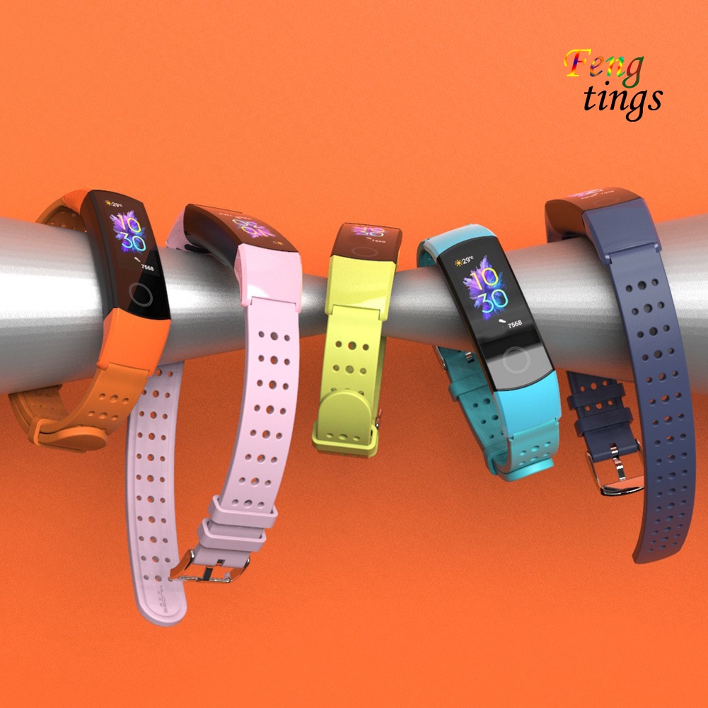 Dây đeo đồng hồ thông minh silicone thay thế thích hợp cho Huawei Honor Band 4/ 5
