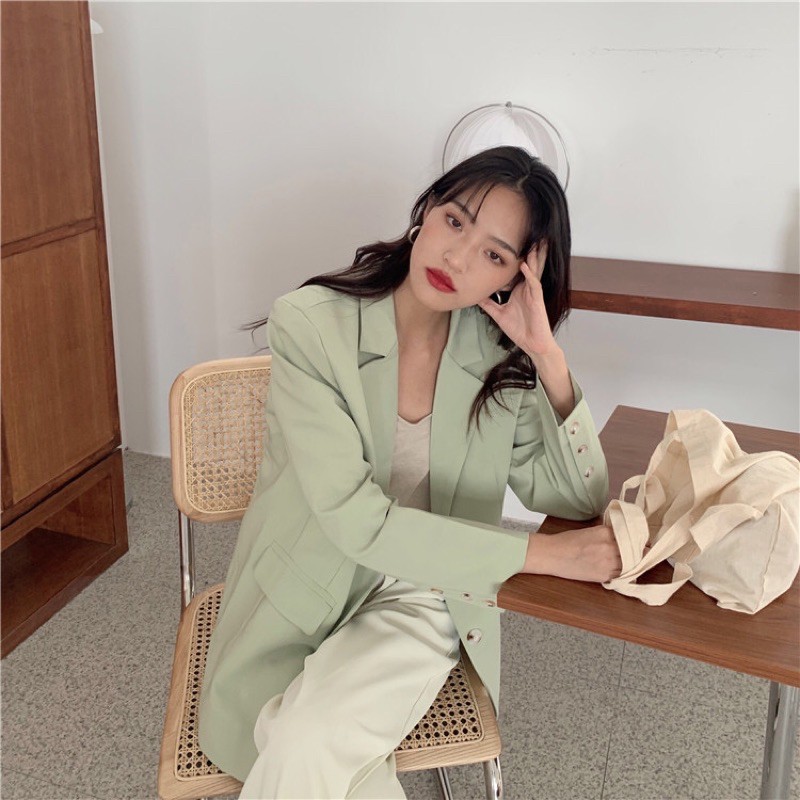 (Hàng có sẵn) Áo Blazer phong cách trẻ trung (phom thoải mái, có ảnh chụp thật) | BigBuy360 - bigbuy360.vn