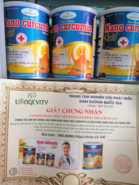 Sữa nghệ nano Curcumin Gold
