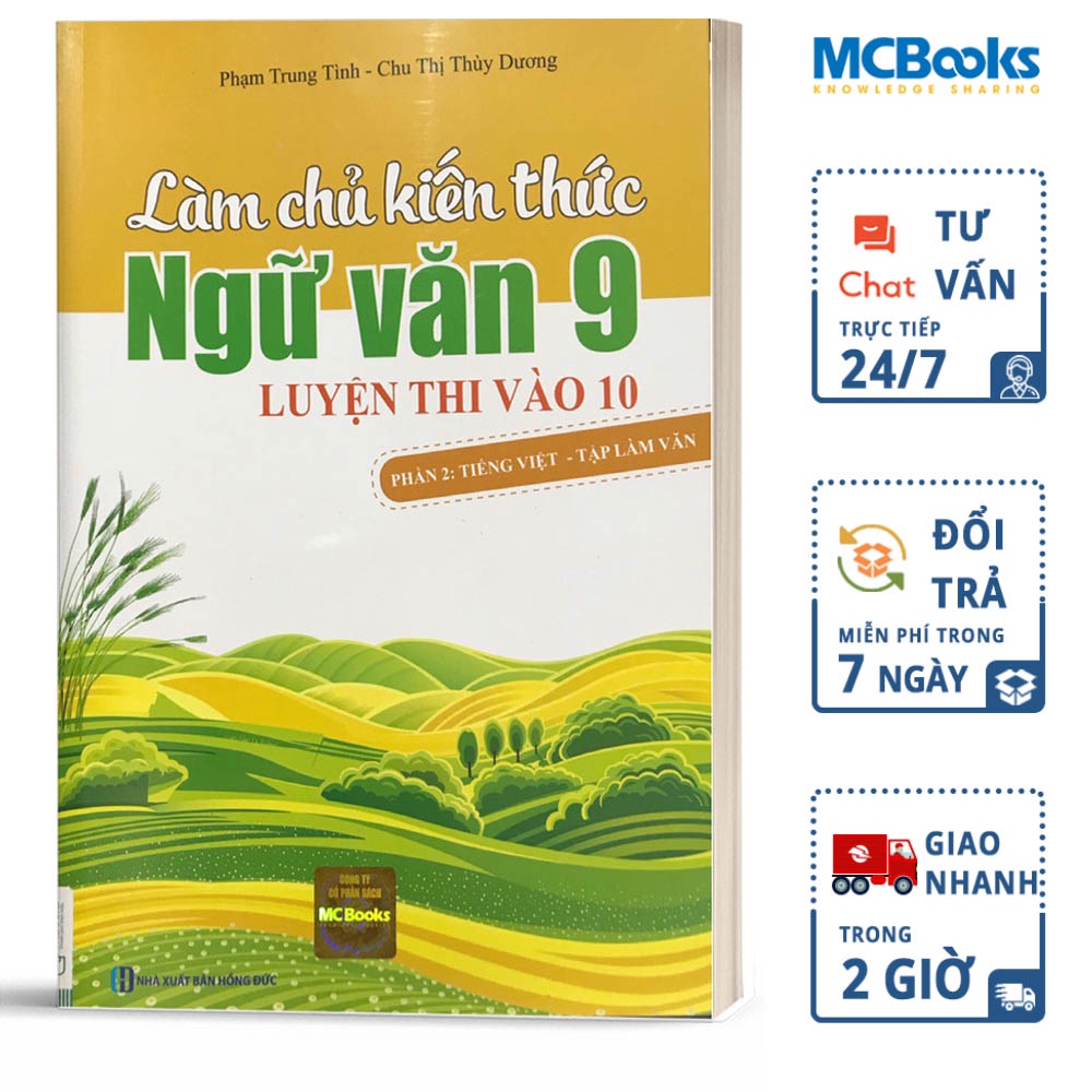 Sách - Làm Chủ Kiến Thức Ngữ Văn 9 Luyện Thi Vào 10
