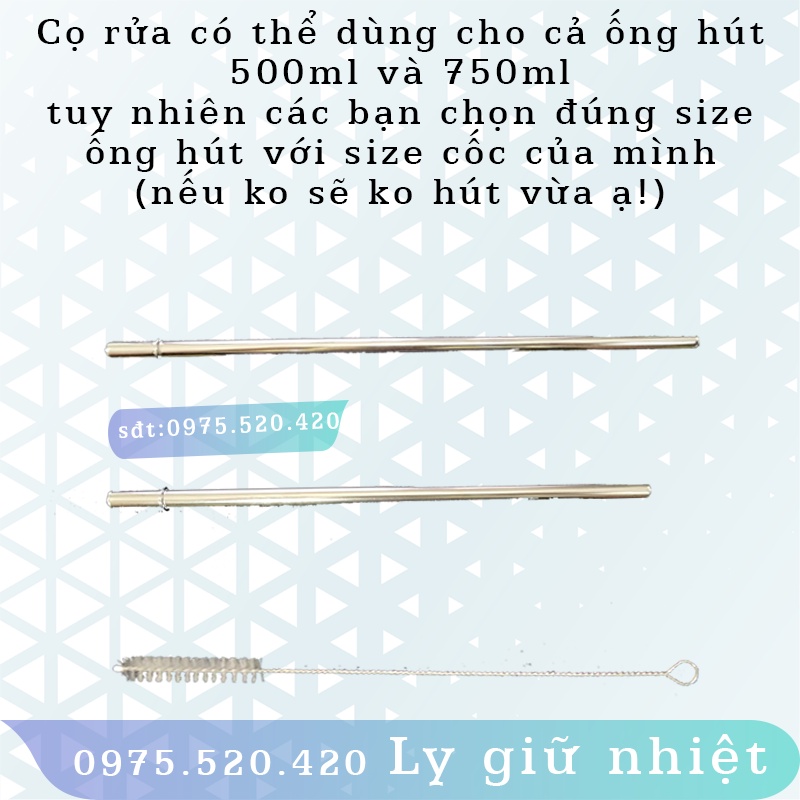 Cọ rửa ống hút - Túi xách Ly giữ nhiệt/Bình giữ nhiệt