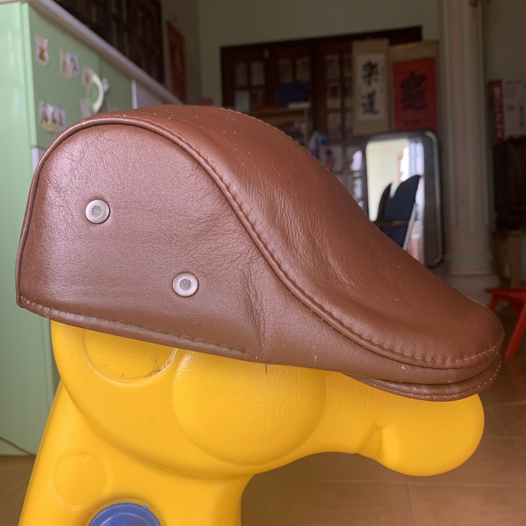 Mũ beret nam da bò M307