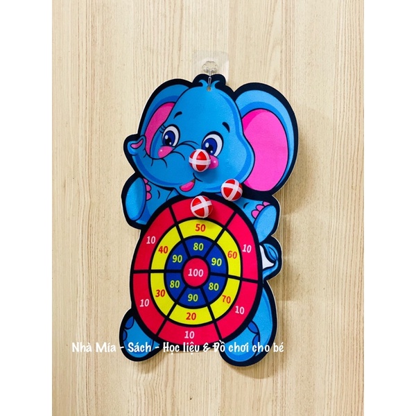 Đồ chơi ném bóng gai chủ đề giáng sinh tặng kèm 3 bóng an toàn cho bé vui chơi, Ném bóng phi tiêu