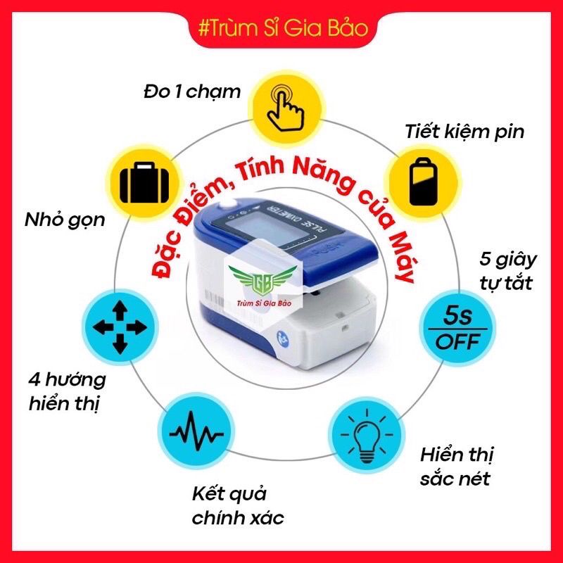 SPO2, Máy đo nồng độ oxy trong máu và đo nhịp tim cầm tay LK87 , hộp đựng đồng hồ