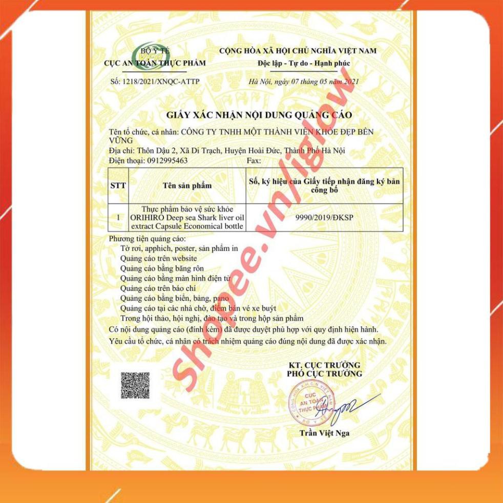 [FREE SHIP]Sụn Vi Cá Mập Nhật 390V phiên bản nhiều viên nhất, chuẩn nội địa 100%