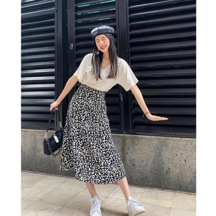 Chân Váy Dài Họa Tiết Da Báo Phom Dáng Siêu Đẹp Chất Bao Đẹp M995 -Teen 888