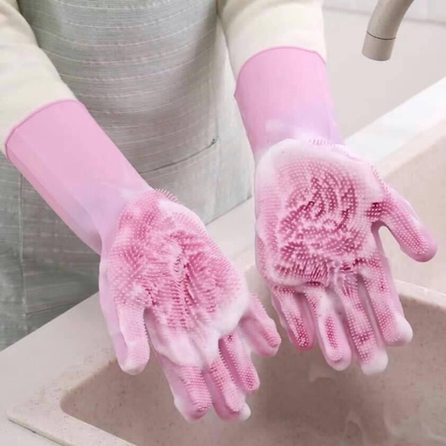 Găng tay rửa bát chống trơn silicon Hàn Quốc