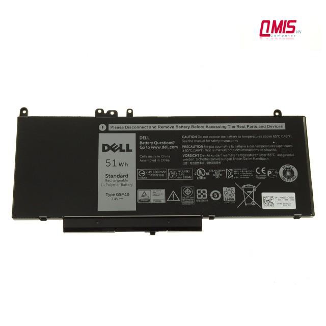 Pin laptop Dell Latitude E5450 E5550 – E5450 DÀI 51WH (ZIN) – 4 CELL