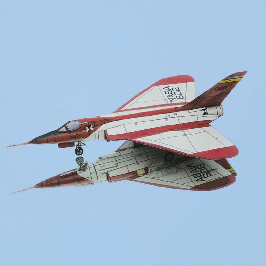 Mô hình giấy máy bay quân sự Douglas F5D Skylancer